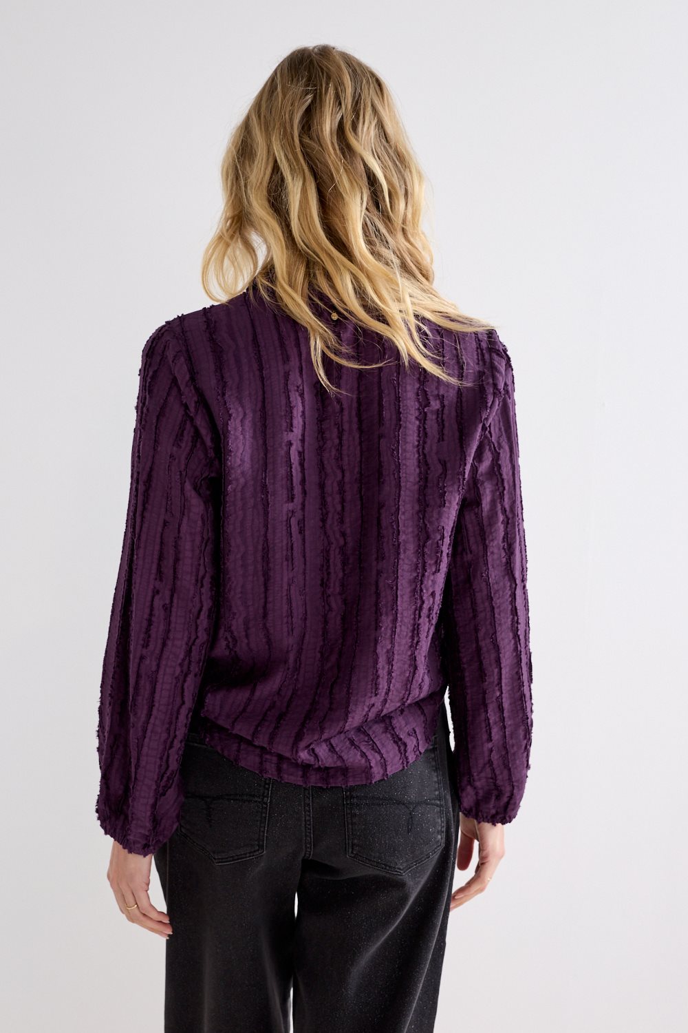 Textured Stripe Blouse