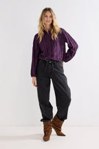 Textured Stripe Blouse