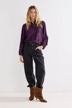 Textured Stripe Blouse
