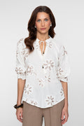 Top Embroidered