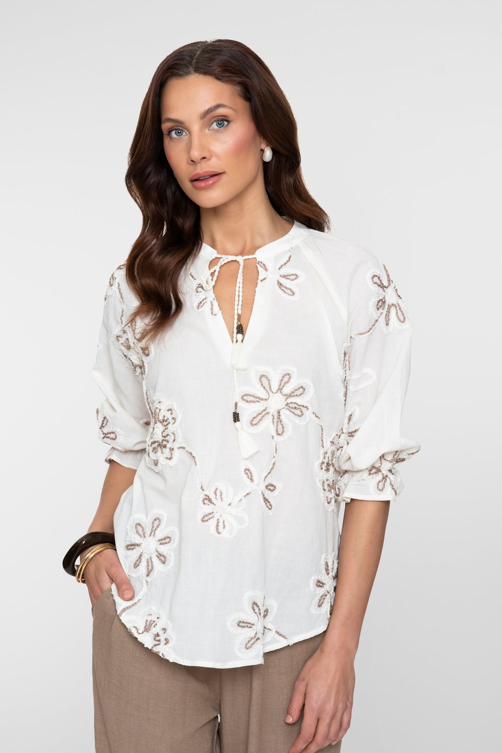 Top Embroidered