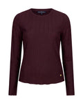 Top Fine Knit Burgundy