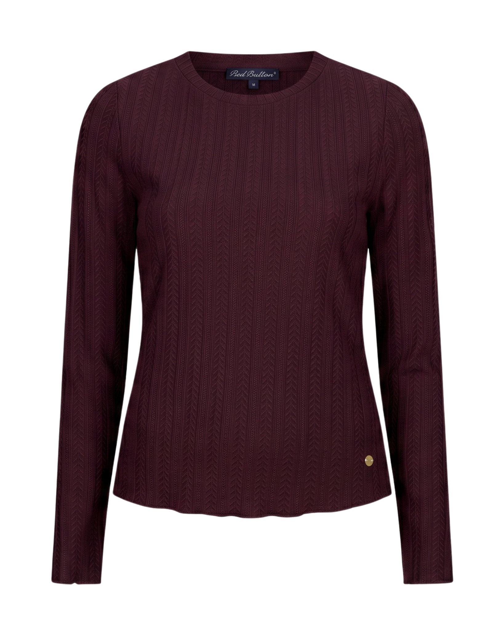 Top Fine Knit Burgundy