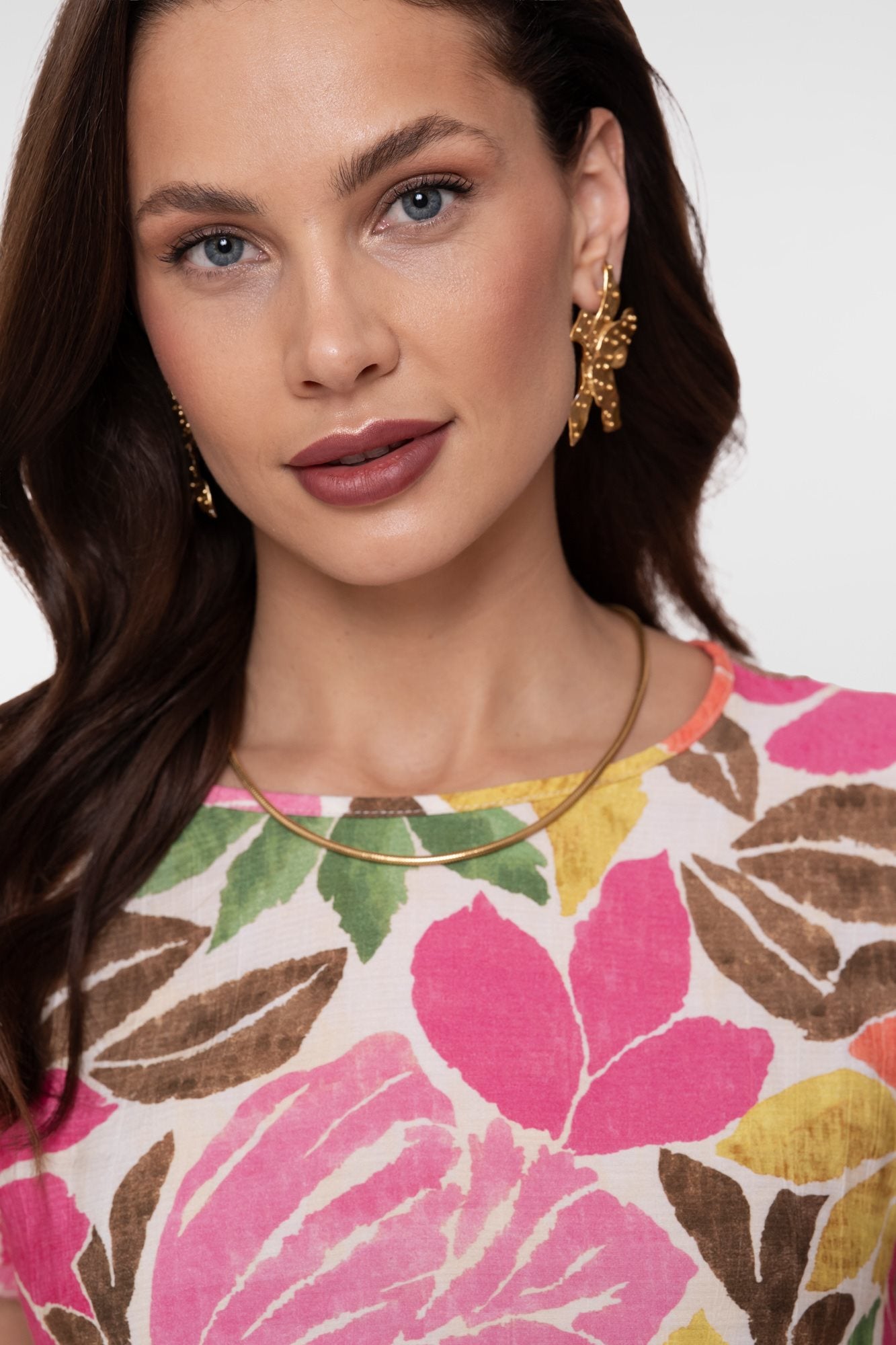 Top met Botanische Print