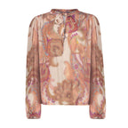 Top met Zachte Dessinprint