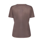 V-hals Top met Foil Print