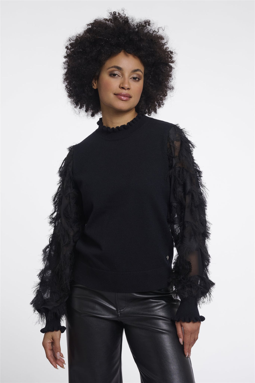 Trui met Elegante Mouwen