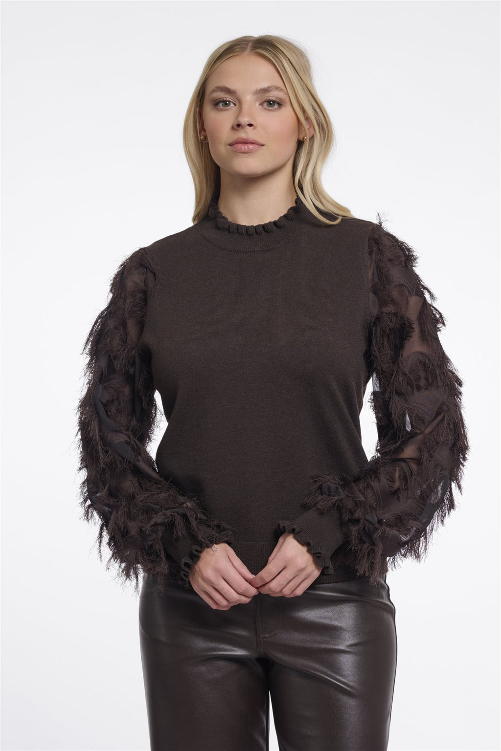 Trui met Elegante Mouwen