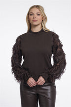 Trui met Elegante Mouwen