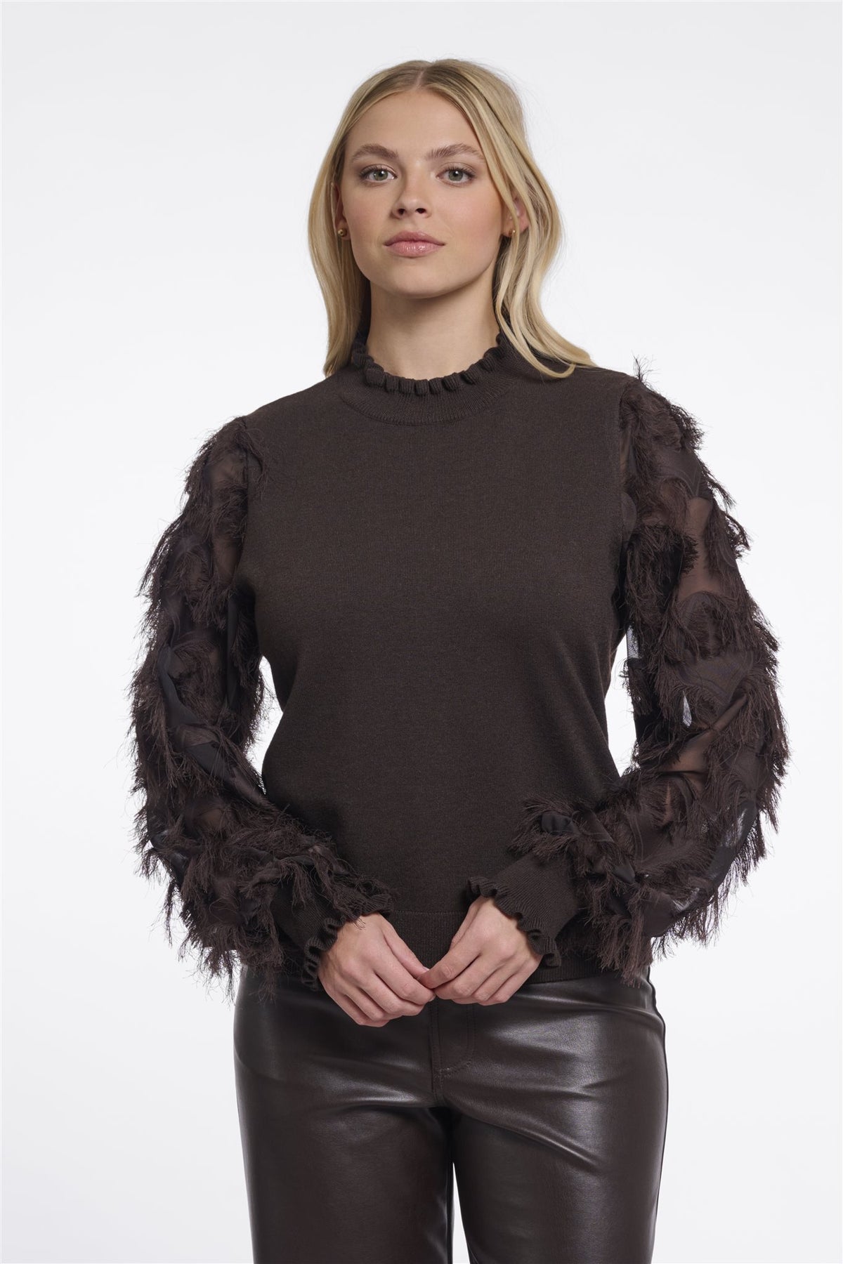 Trui met Elegante Mouwen