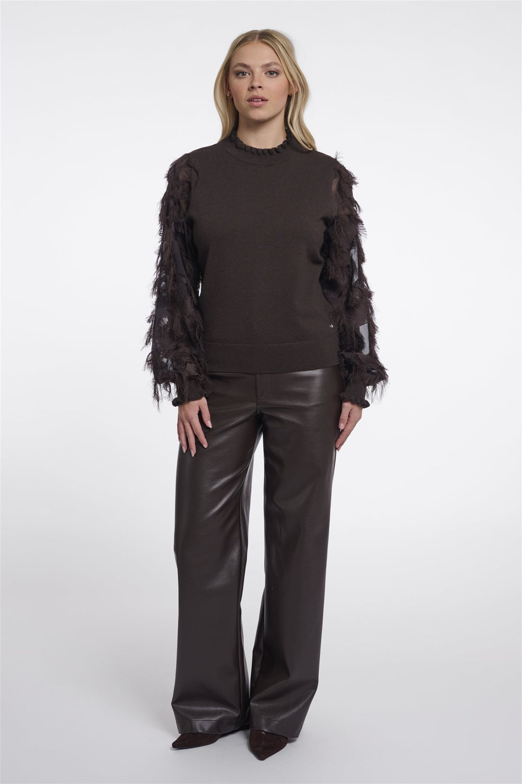 Trui met Elegante Mouwen