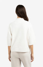 Trui met Geribde 3/4 Mouwen