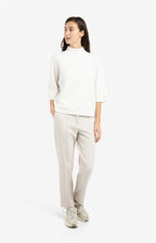 Trui met Geribde 3/4 Mouwen