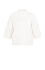 Trui met Geribde 3/4 Mouwen