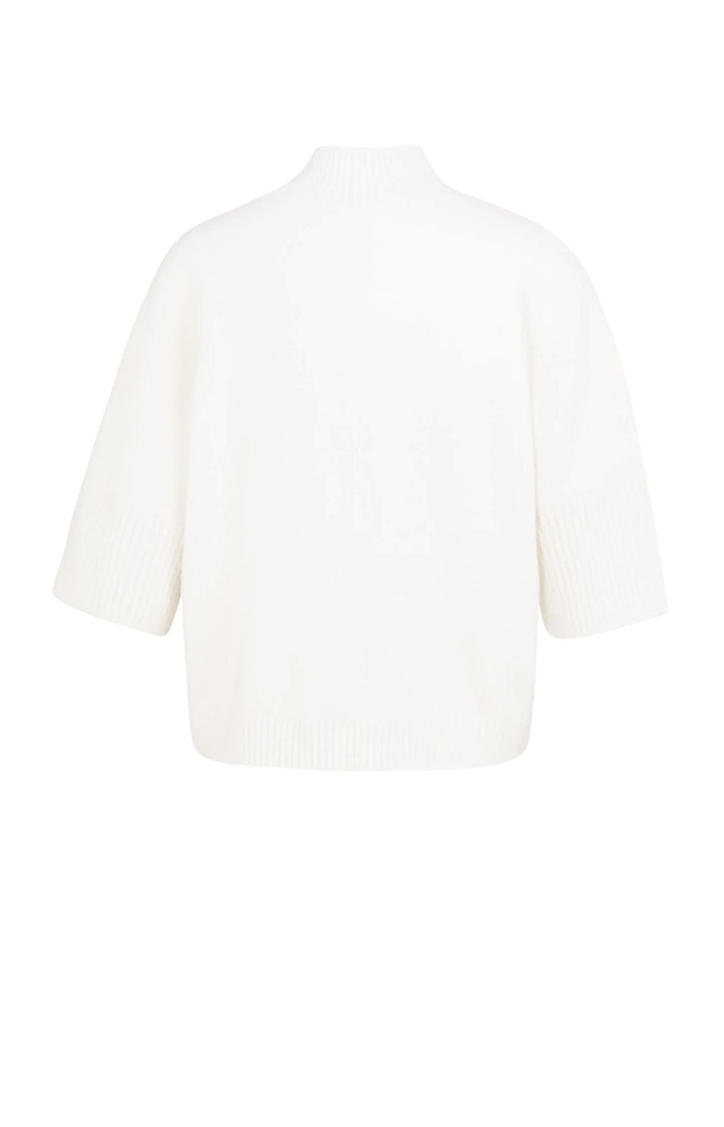 Trui met Geribde 3/4 Mouwen