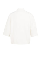 Trui met Geribde 3/4 Mouwen