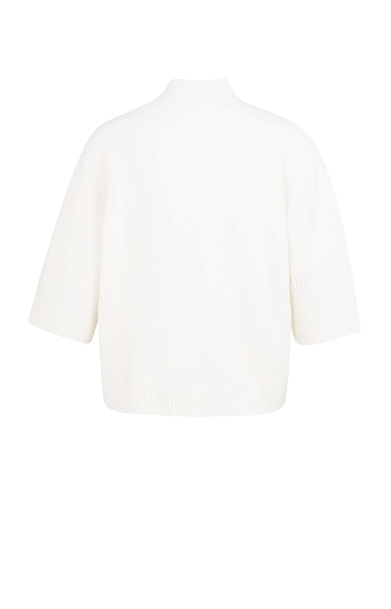 Trui met Geribde 3/4 Mouwen