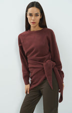 Trui met Open Rugdetail