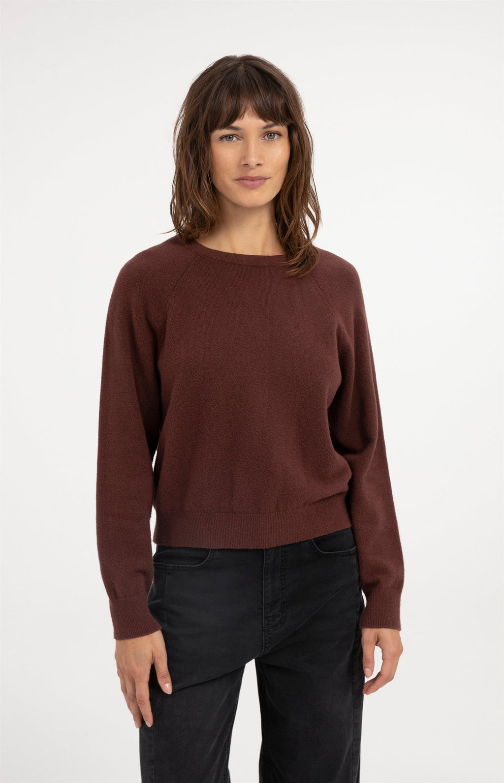 Trui met Open Rugdetail