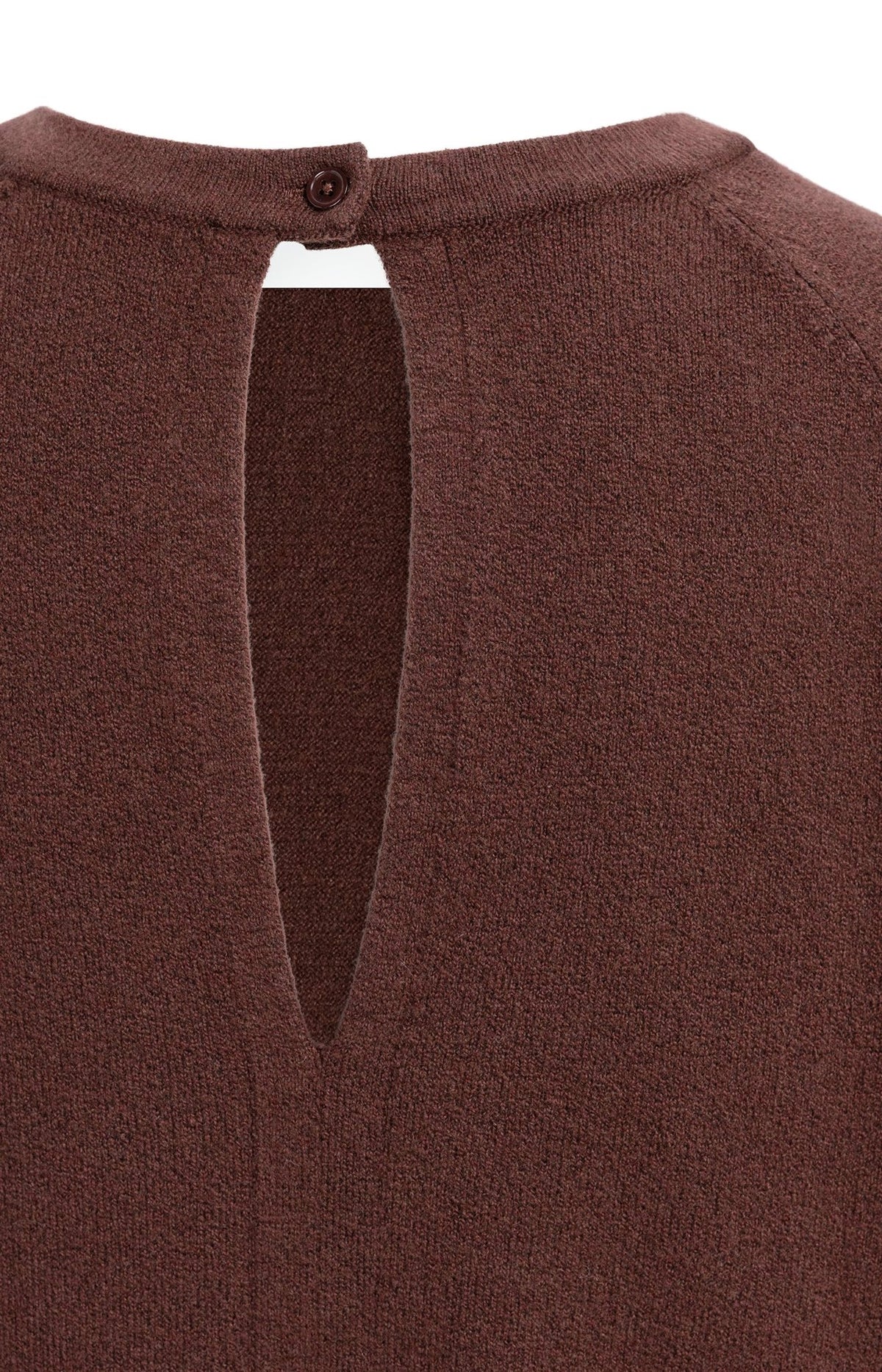 Trui met Open Rugdetail