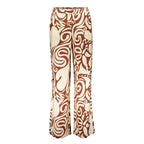 Bi-color Pantalon Swirl Print