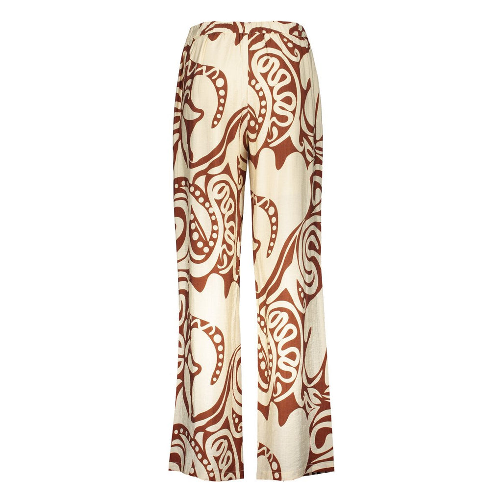 Bi-color Pantalon Swirl Print
