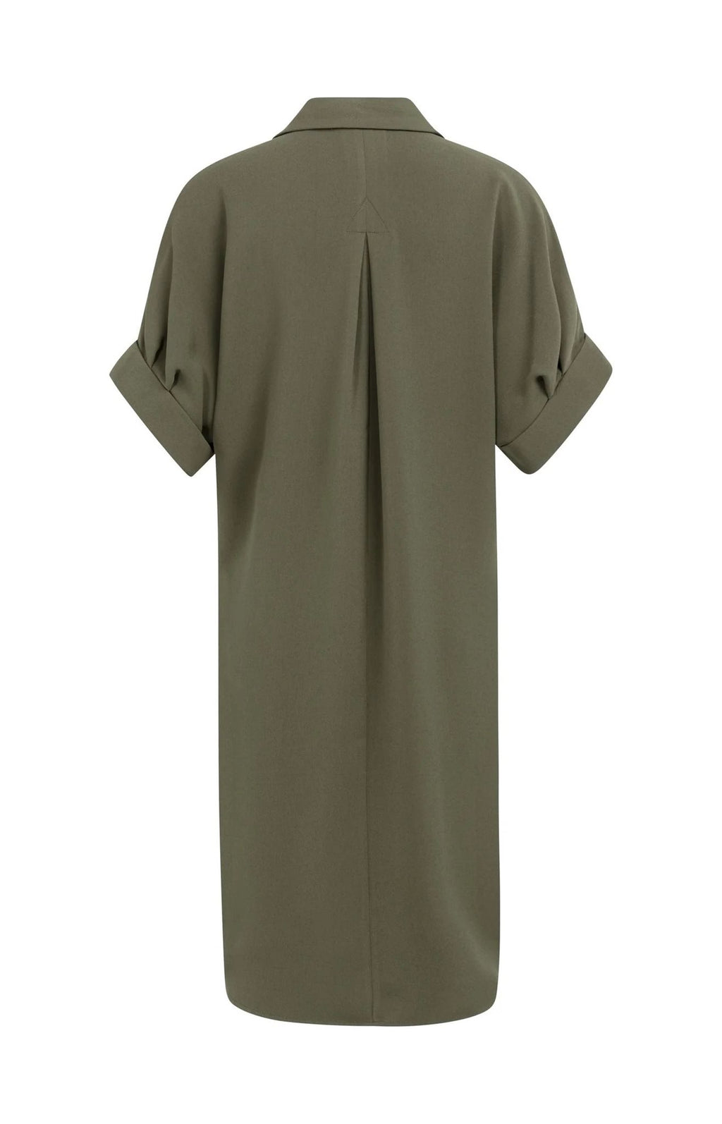 V-hals Jurk met Plooidetail