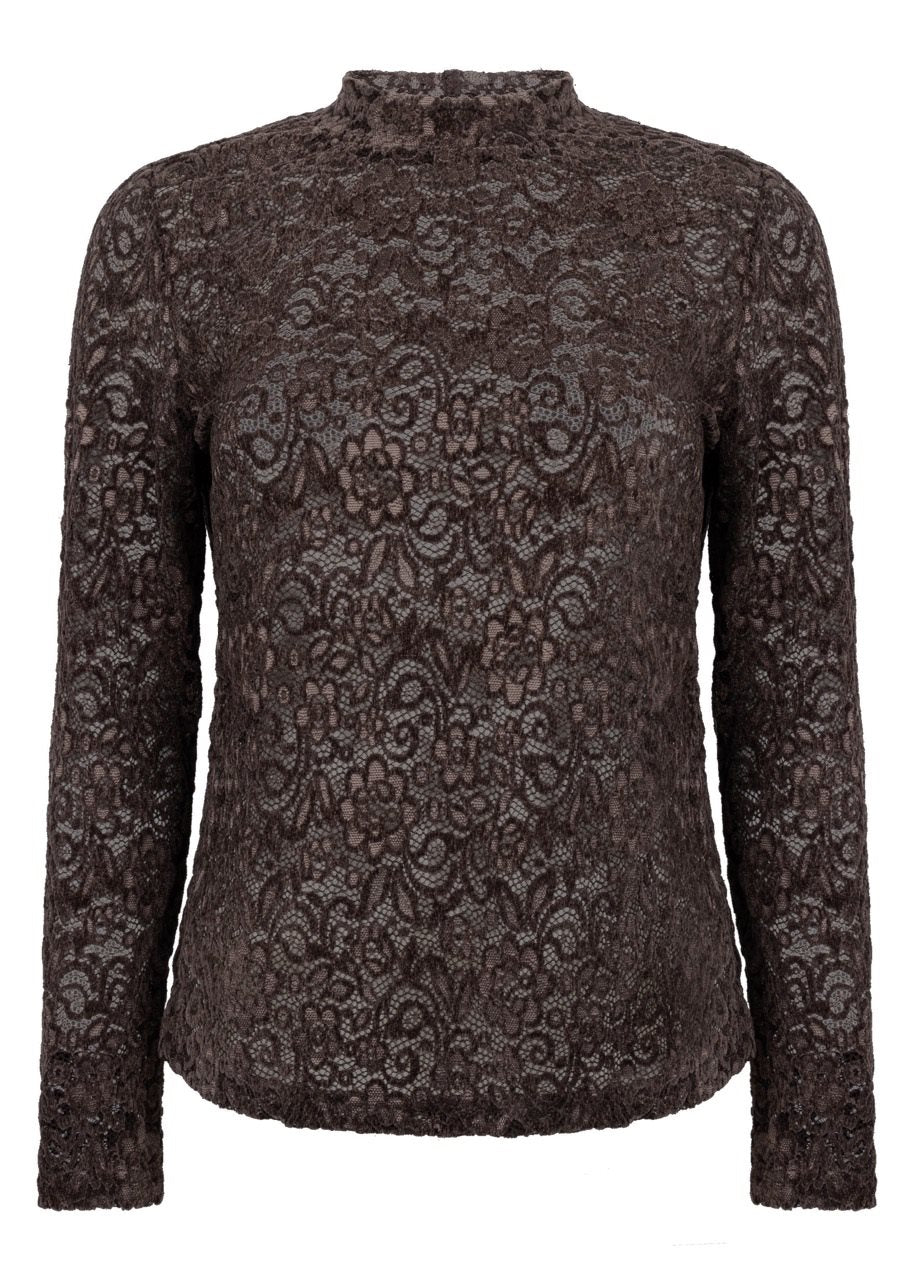 Velvet Stretch Lace Top
