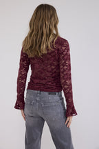 Velvet Stretch Lace Top