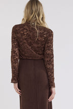 Velvet Stretch Lace Top