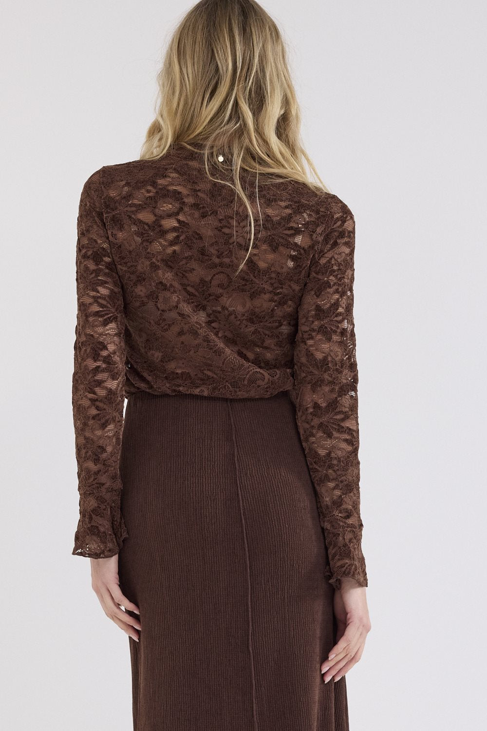 Velvet Stretch Lace Top