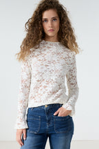 Velvet Stretch Lace Top