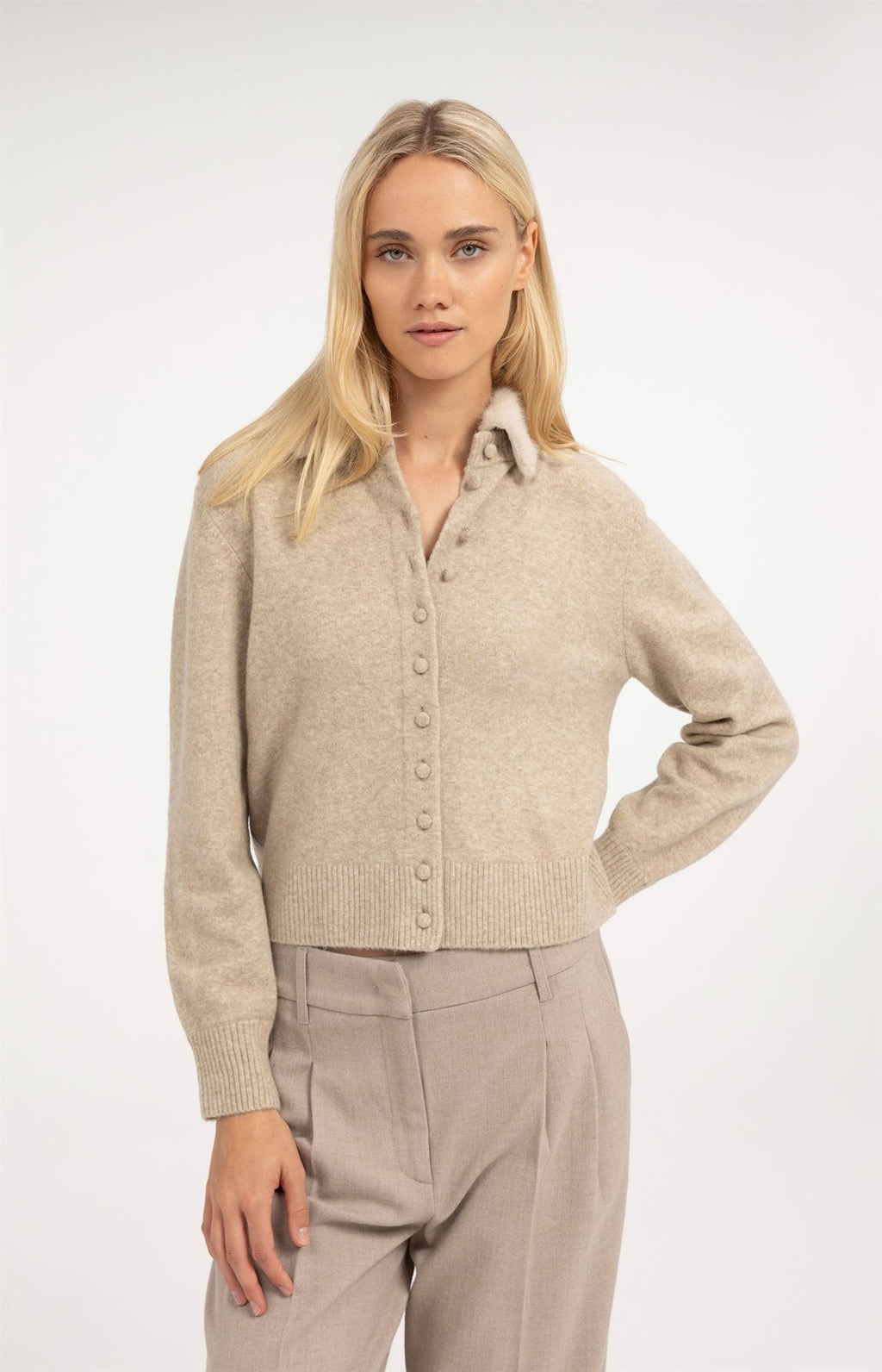 Vest met Afneembare Kraag
