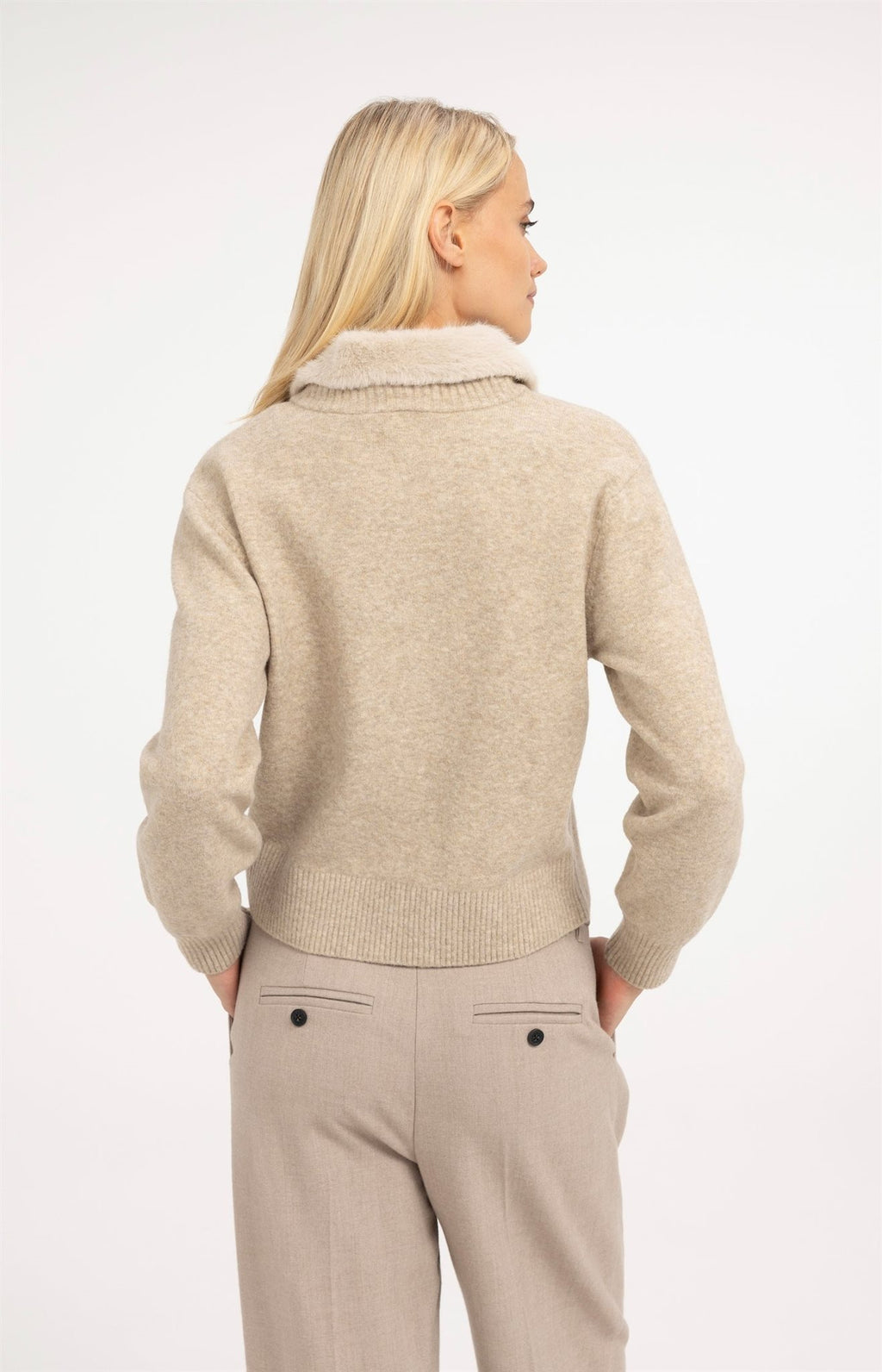 Vest met Afneembare Kraag