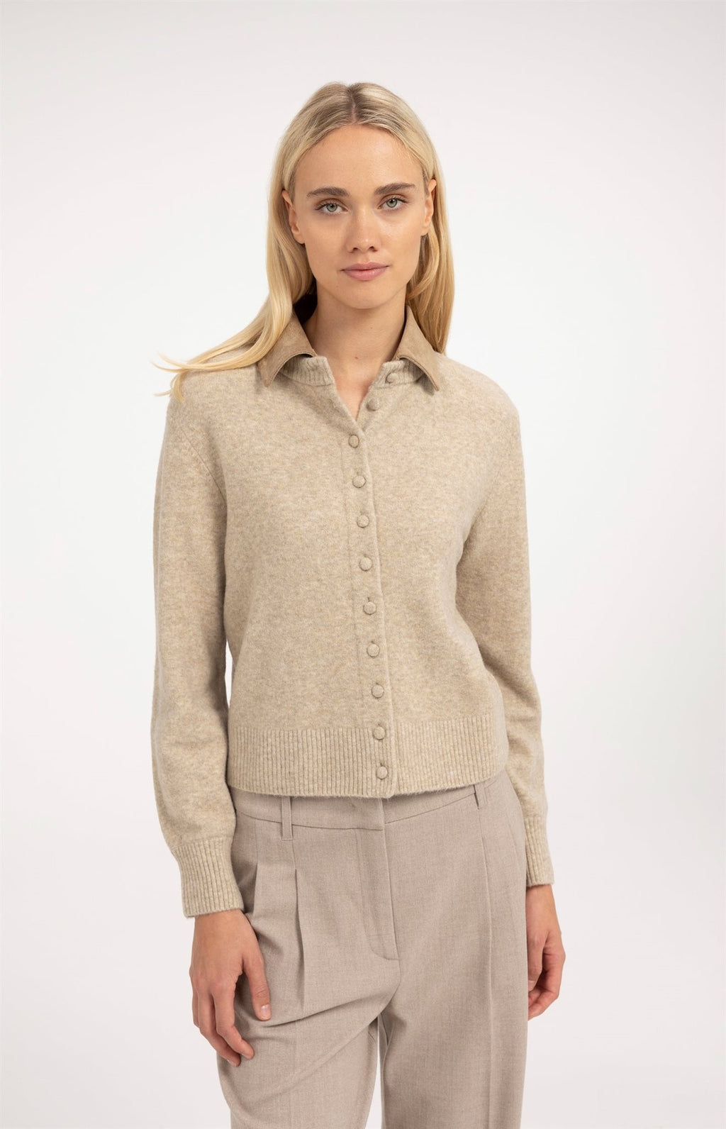Vest met Afneembare Kraag