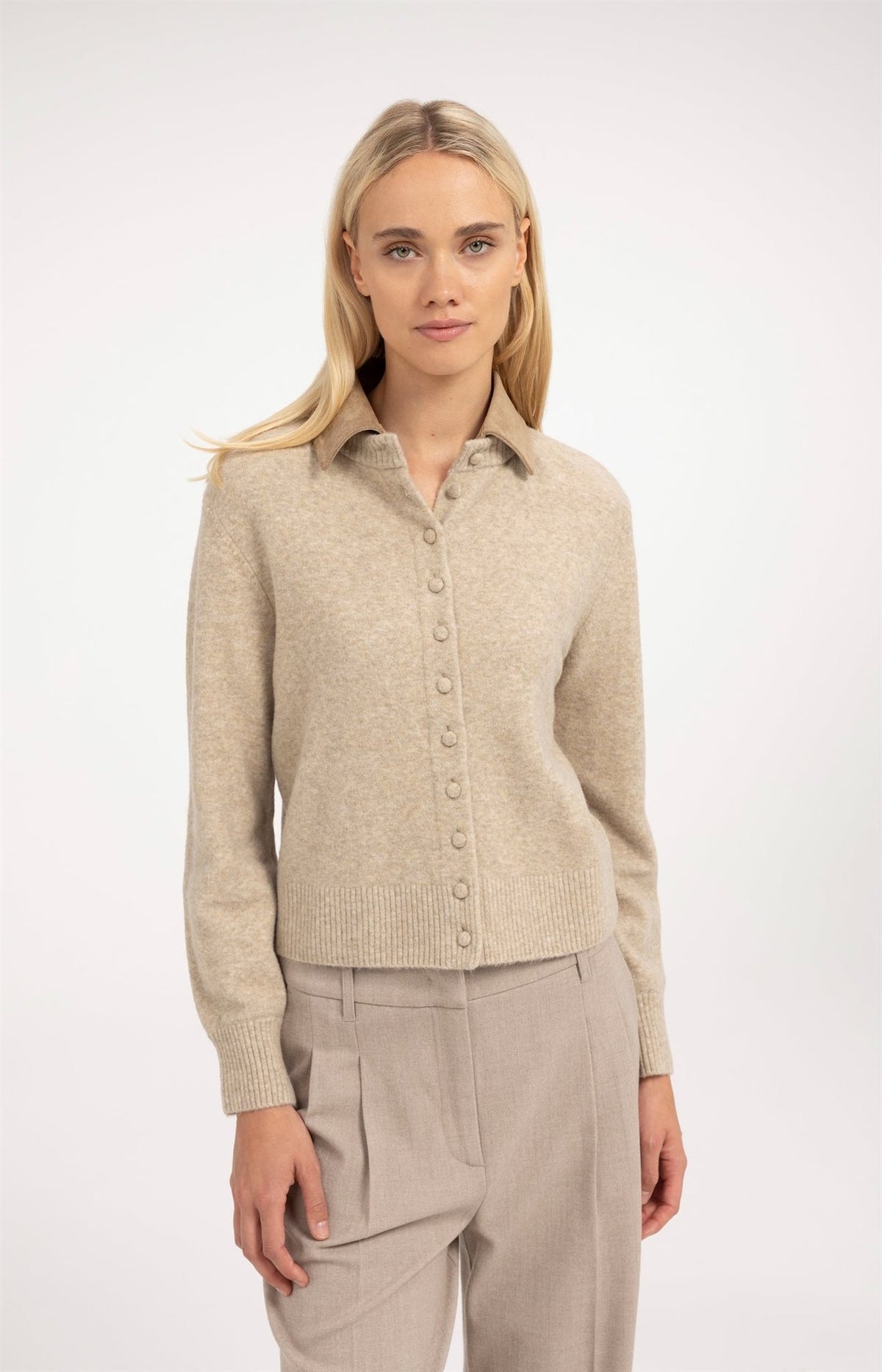 Vest met Afneembare Kraag