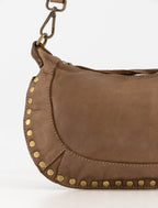 Washed Leren Crossbodytas