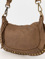 Washed Leren Crossbodytas