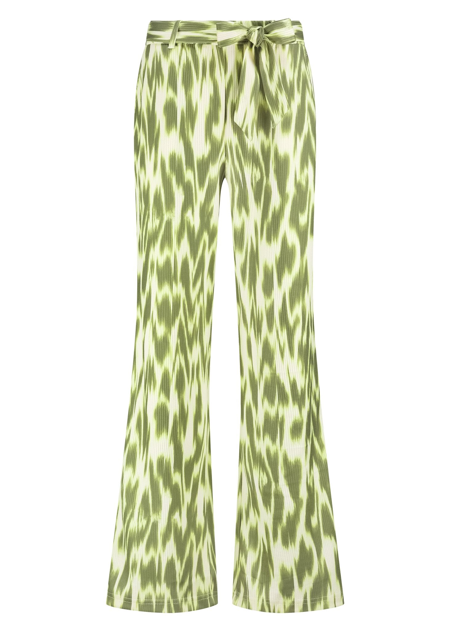 Wide-Leg Trousers Green Fade