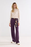 Wide-Leg Trousers Scarf