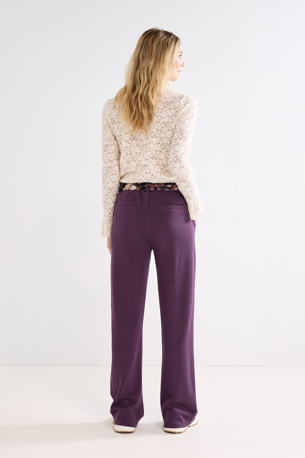 Wide-Leg Trousers Scarf