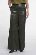Wijde Faux Leather Broek