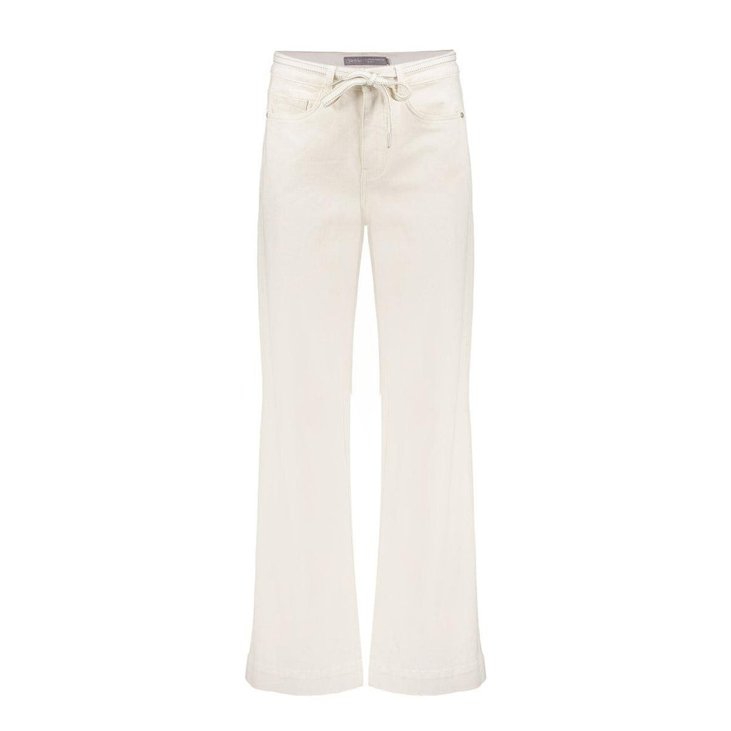 Wijde Jeans in Linnenmix